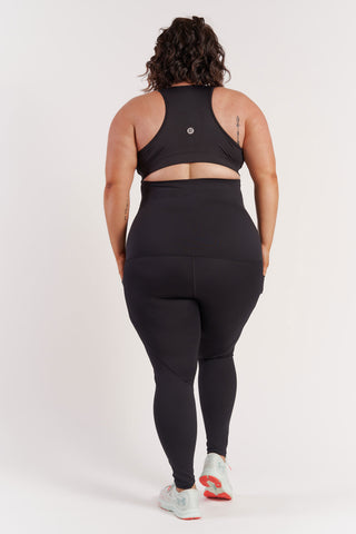 Postpartum Recovery Leggings With Pockets Full-Length - Black