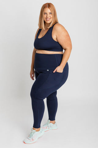 Training Pocket Full Length Tight - Navy