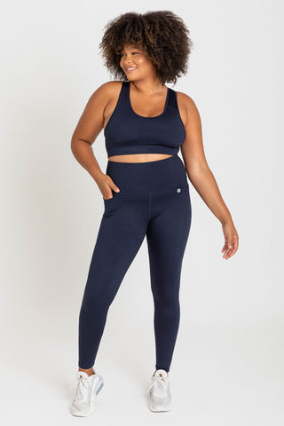 Training Pocket Full Length Tight - Navy