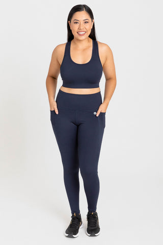 Training Pocket Full Length Tight - Navy